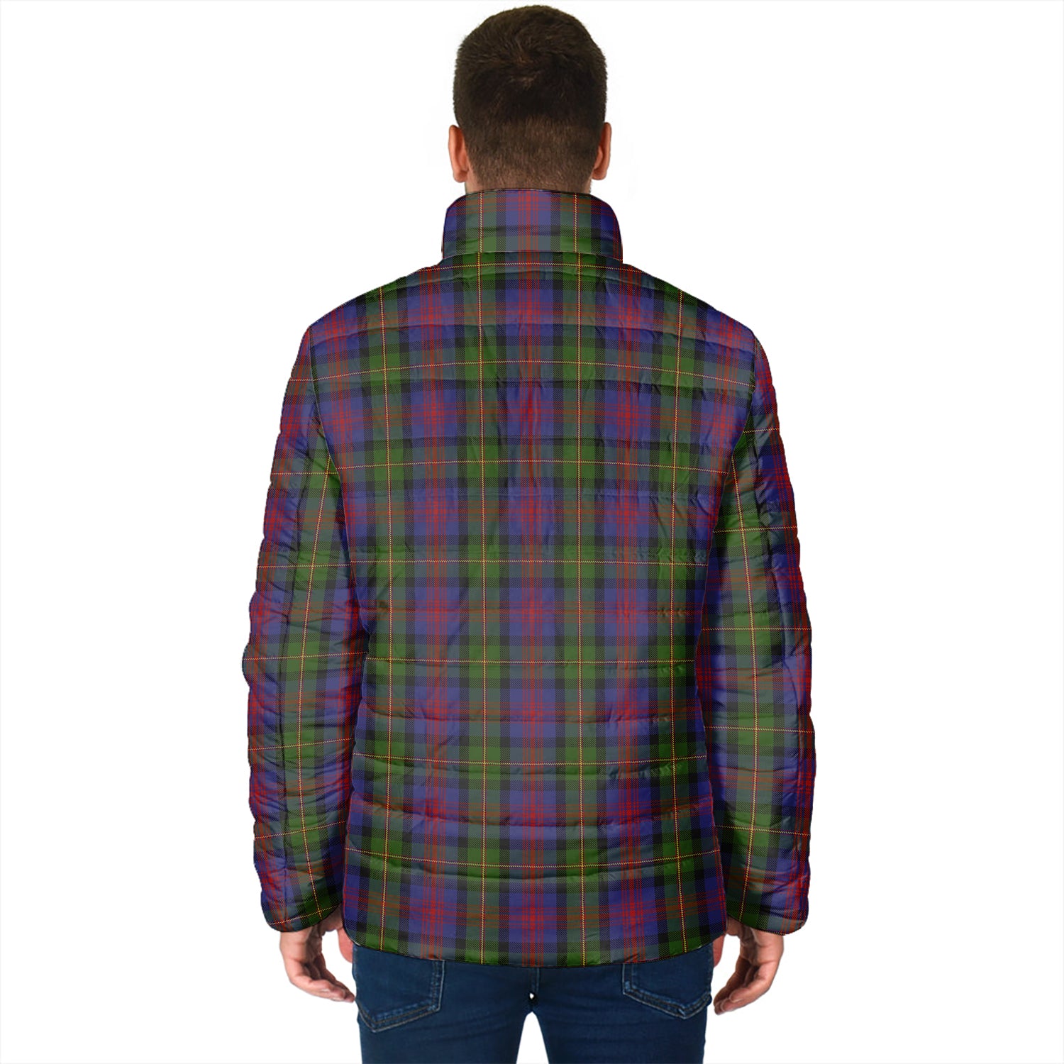 MacLennan (McLennan) Tartan Padded Jacket with Family Crest - Tartan Vibes Clothing