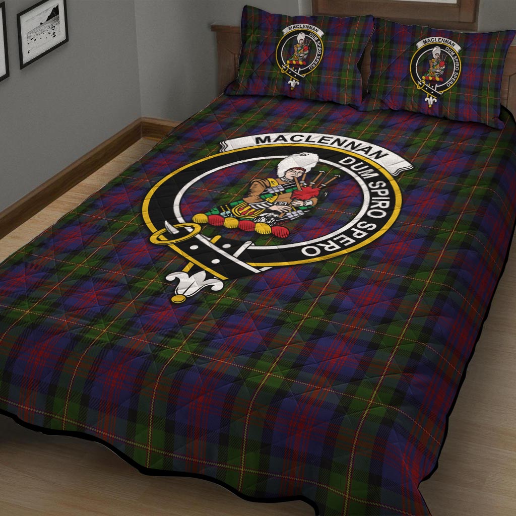 MacLennan (McLennan) Tartan Quilt Bed Set with Family Crest - Tartan Vibes Clothing