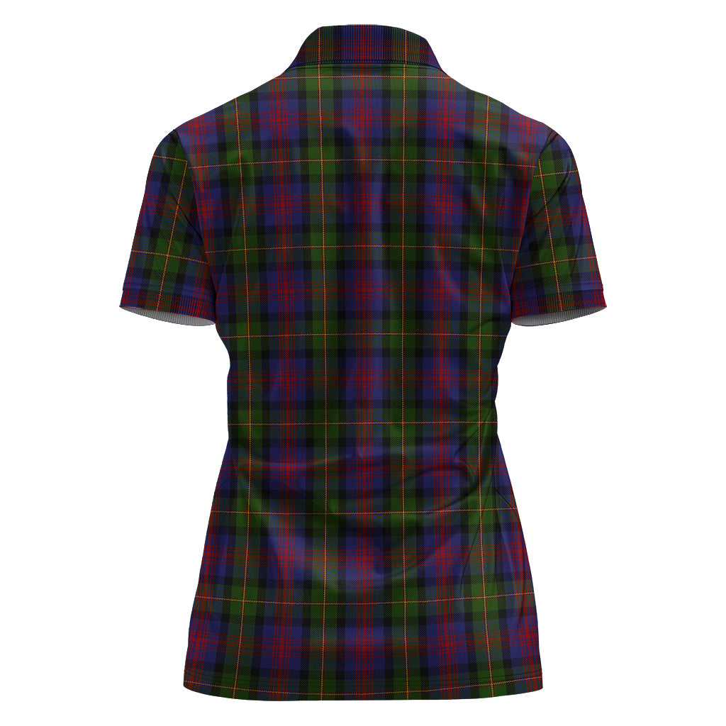 MacLennan (McLennan) Tartan Polo Shirt with Family Crest For Women - Tartan Vibes Clothing