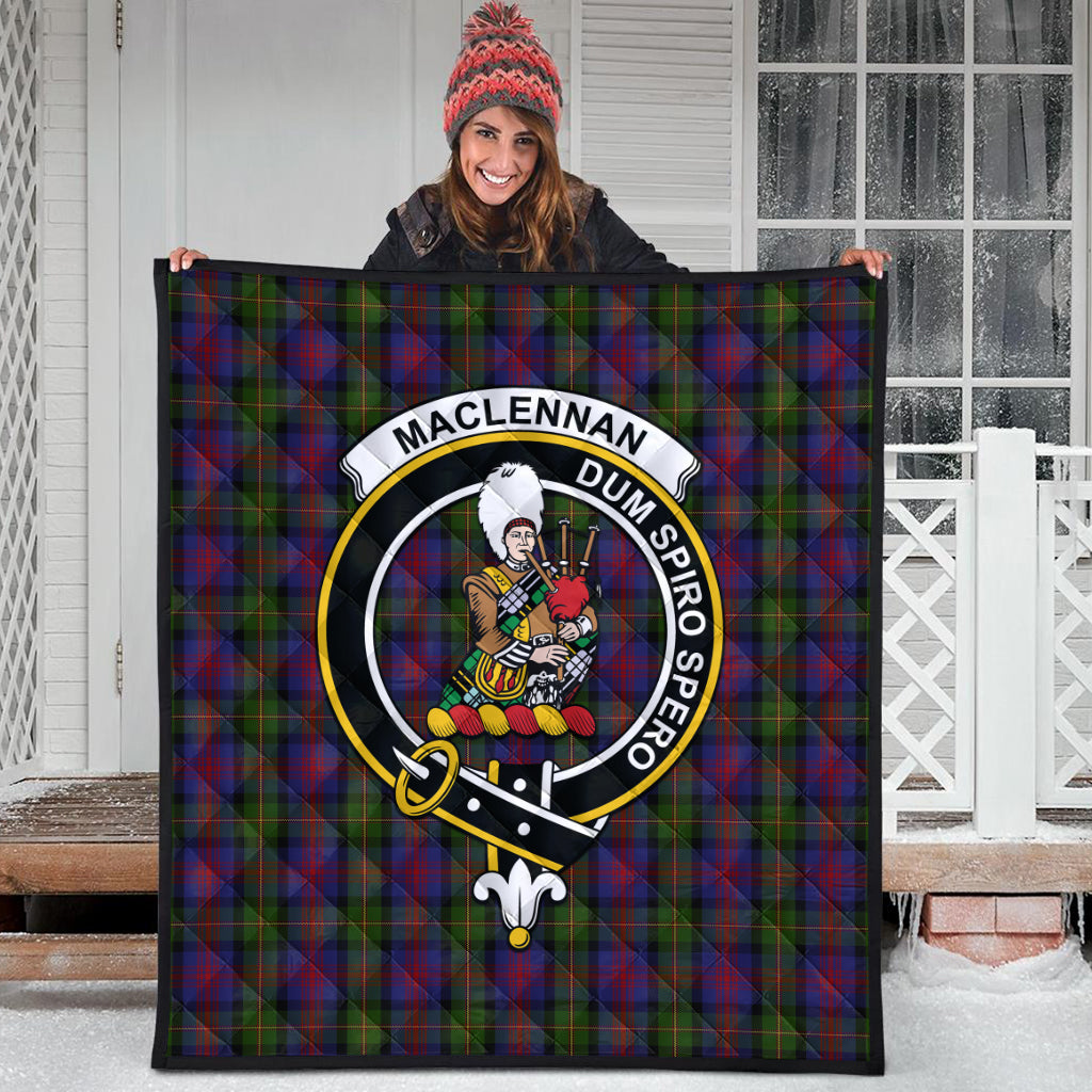 maclennan-tartan-quilt-with-family-crest