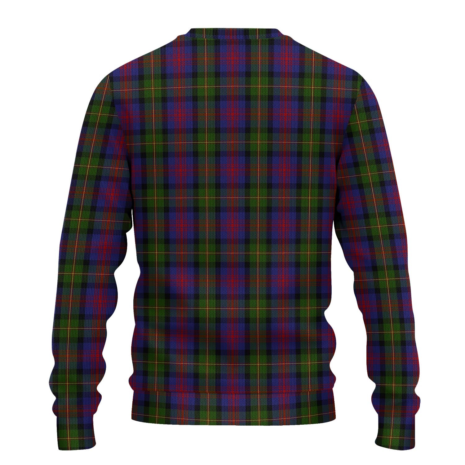 MacLennan Tartan Knitted Sweater with Family Crest - Tartanvibesclothing