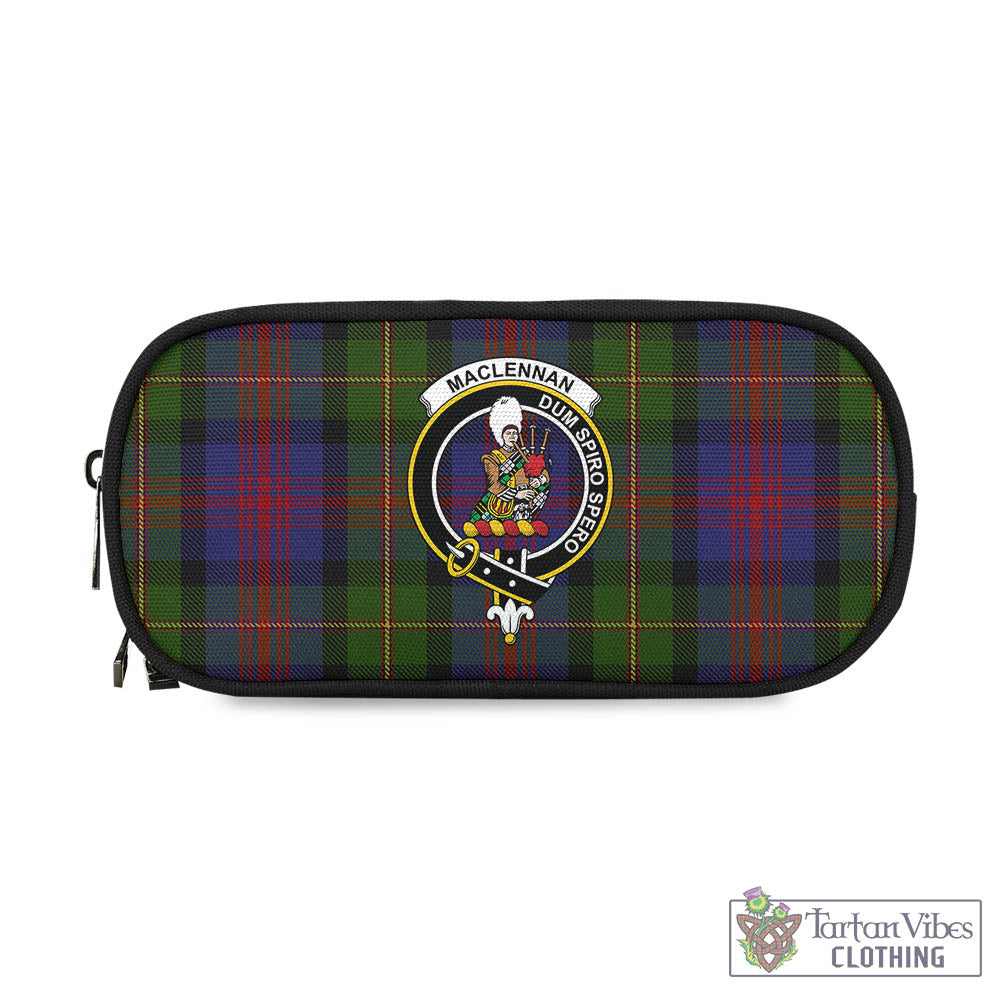 Tartan Vibes Clothing MacLennan Tartan Pen and Pencil Case with Family Crest