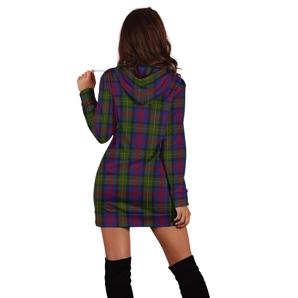 MacLennan (McLennan) Tartan Hoodie Dress with Family Crest - Tartan Vibes Clothing