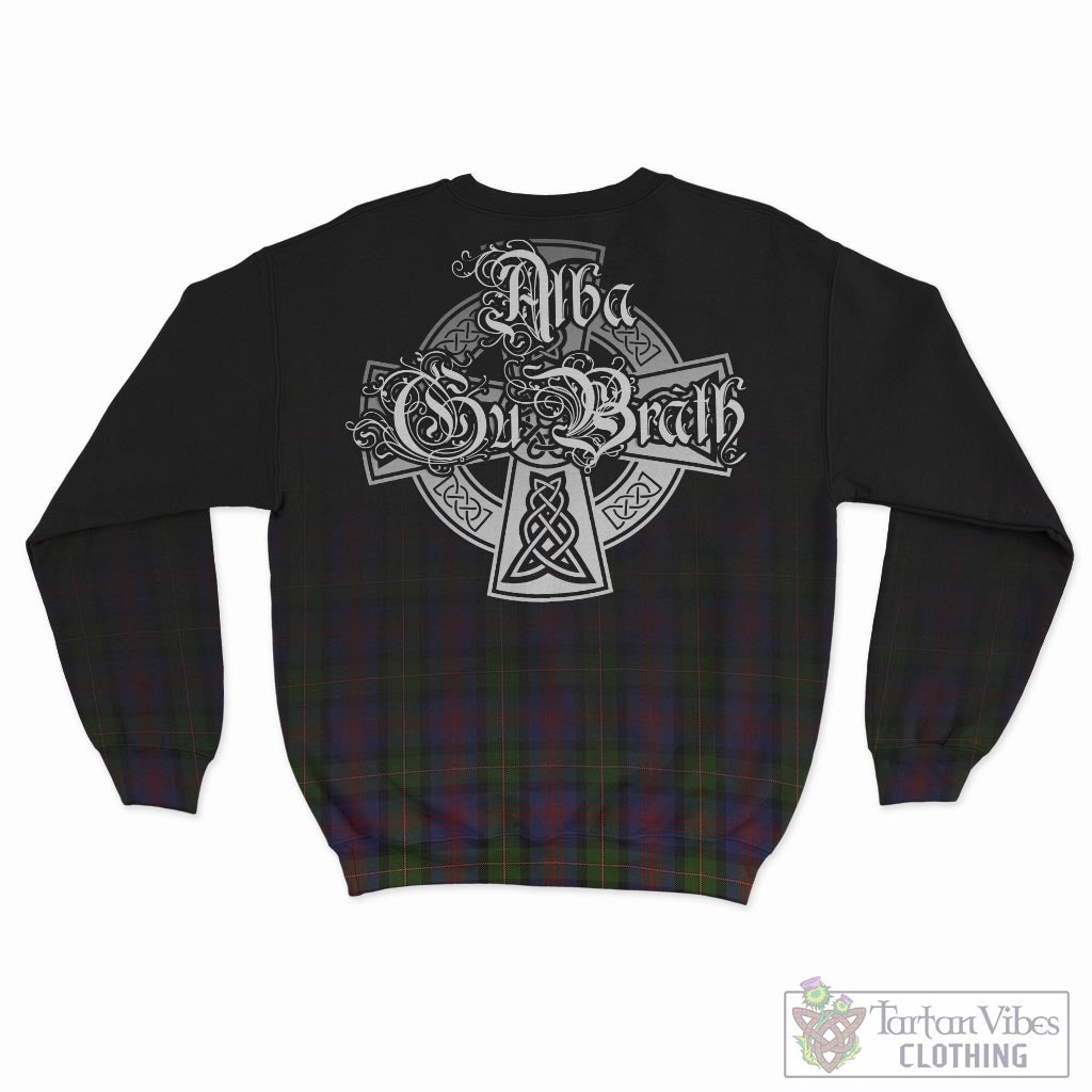 Tartan Vibes Clothing MacLennan Tartan Sweatshirt Featuring Alba Gu Brath Family Crest Celtic Inspired