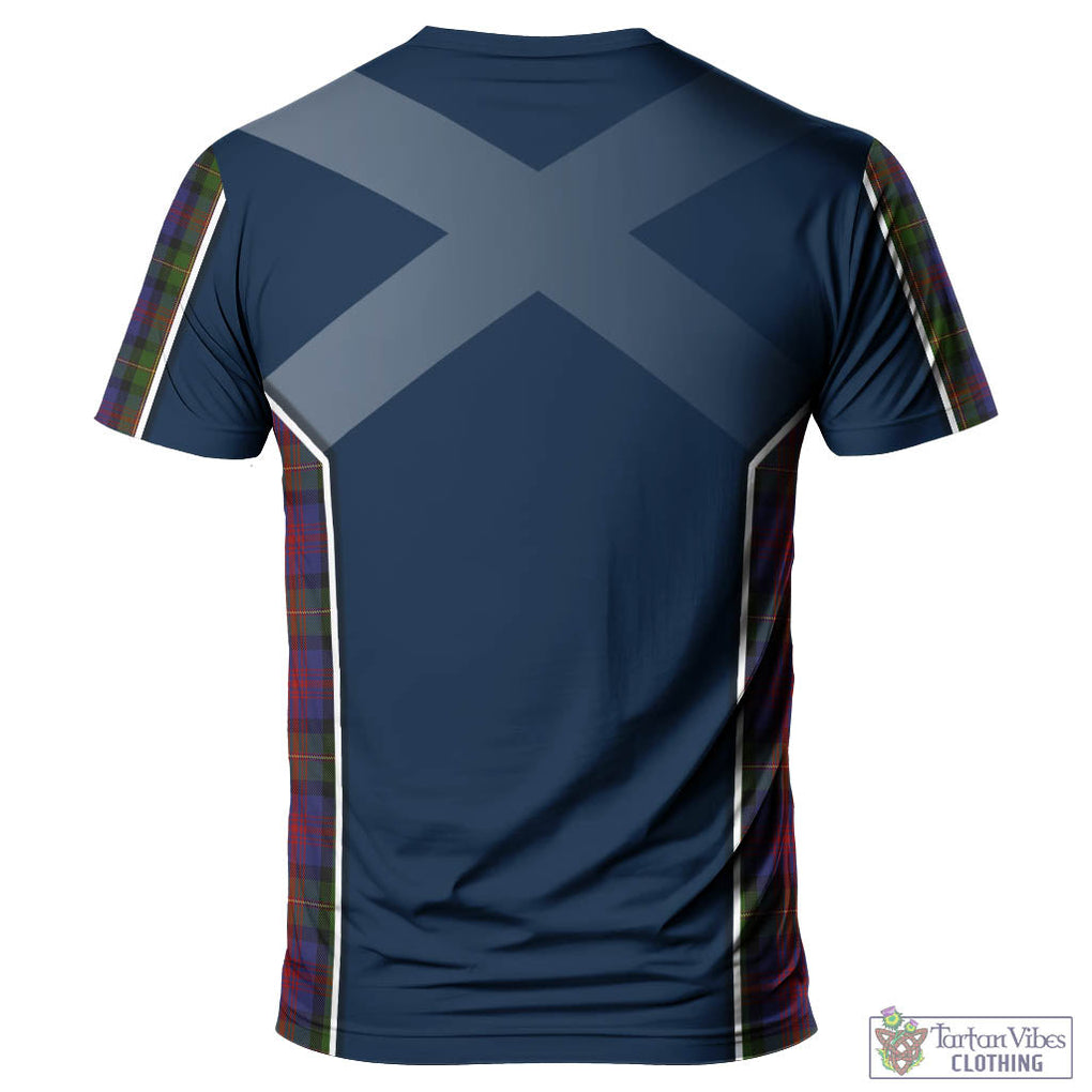 Tartan Vibes Clothing MacLennan Tartan T-Shirt with Family Crest and Lion Rampant Vibes Sport Style