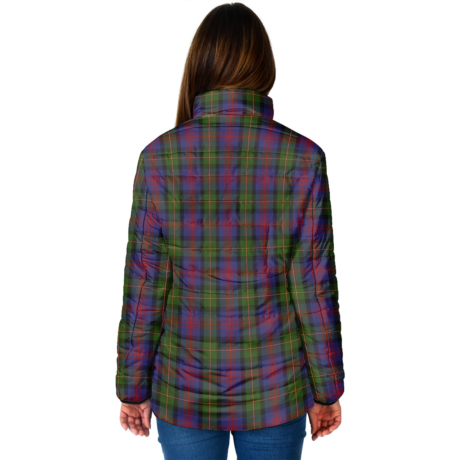 MacLennan (McLennan) Tartan Padded Jacket with Family Crest - Tartan Vibes Clothing