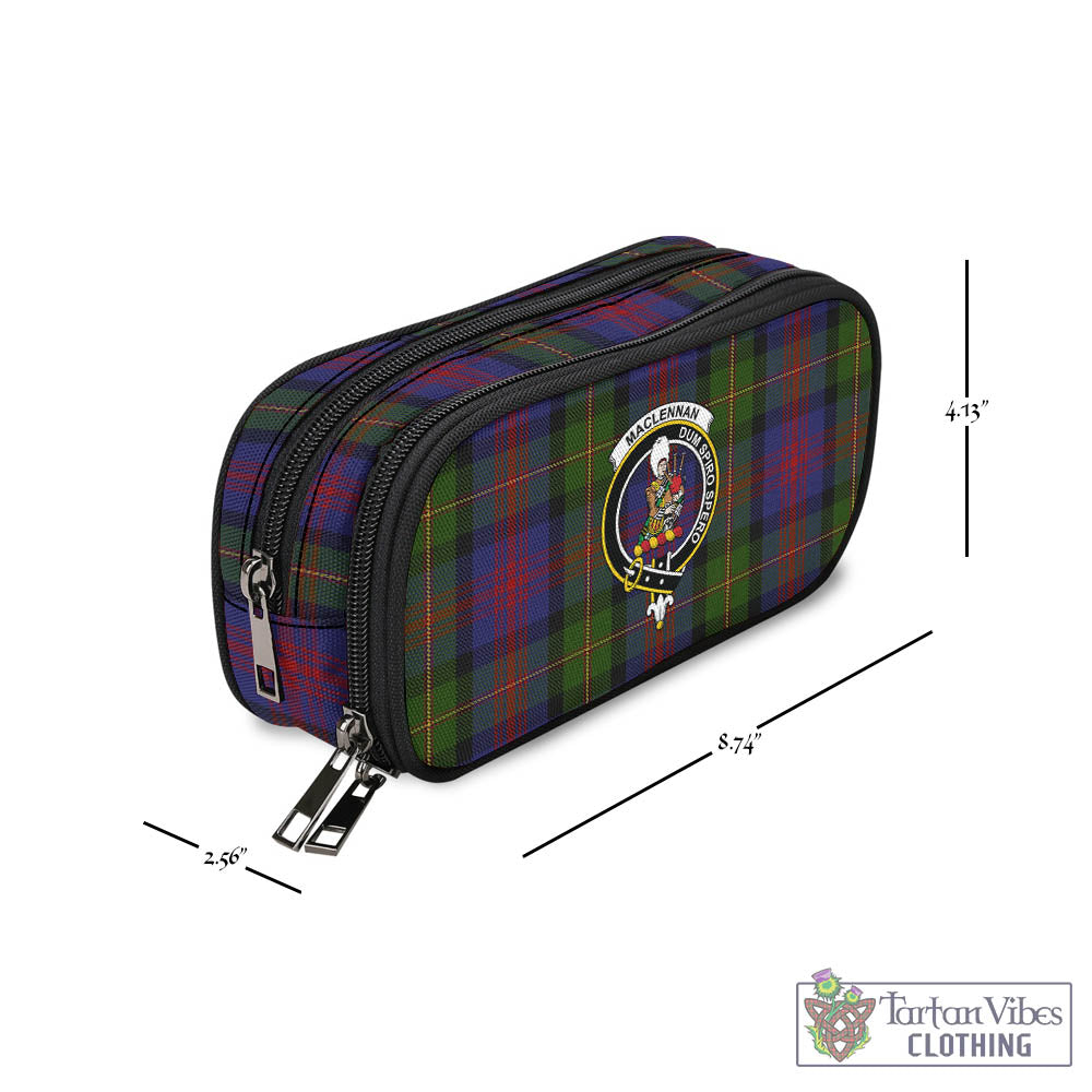 Tartan Vibes Clothing MacLennan Tartan Pen and Pencil Case with Family Crest