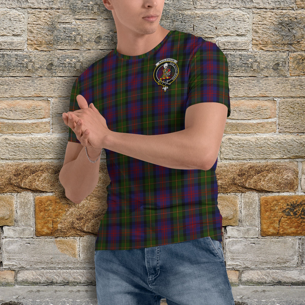 MacLennan (McLennan) Tartan T-Shirt with Family Crest - Tartan Vibes Clothing