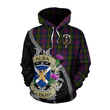 MacLennan (McLennan) Tartan Family Crest Cotton Hoodie Lion Rampant Royal Thistle Shield Celtic Inspired Pullover Hoodie XS - Tartan Vibes Clothing