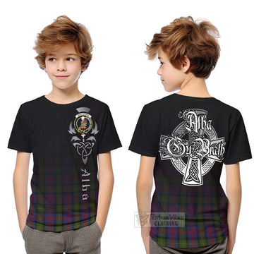 MacLennan (McLennan) Tartan Kid T-Shirt Featuring Alba Gu Brath Family Crest Celtic Inspired Youth XL Size14 - Tartan Vibes Clothing
