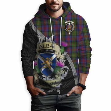 MacLennan (McLennan) Tartan Family Crest Hoodie Lion Rampant Royal Thistle Shield Celtic Inspired Pullover Hoodie - Tartan Vibes Clothing