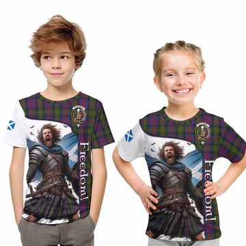 MacLennan (McLennan) Crest Tartan Kid T-Shirt Inspired by the Freedom of Scottish Warrior