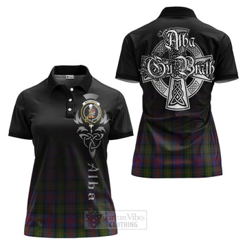 MacLennan (McLennan) Tartan Women's Polo Shirt Featuring Alba Gu Brath Family Crest Celtic Inspired