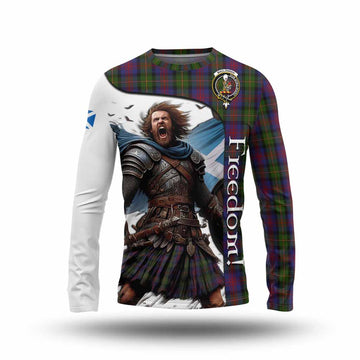 MacLennan (McLennan) Crest Tartan Long Sleeve T-Shirt Inspired by the Freedom of Scottish Warrior