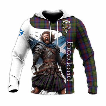 MacLennan (McLennan) Crest Tartan Knitted Hoodie Inspired by the Freedom of Scottish Warrior