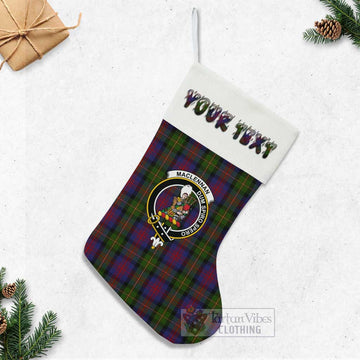 MacLennan (McLennan) Tartan Family Crest Christmas Stocking with Personalized Text