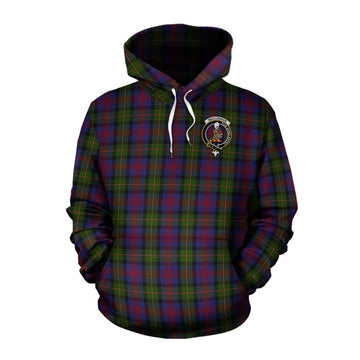 MacLennan (McLennan) Tartan Cotton Hoodie with Family Crest Celtic Skull Style