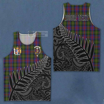 MacLennan (McLennan) Crest Tartan Men's Tank Top with New Zealand Silver Fern Half Style