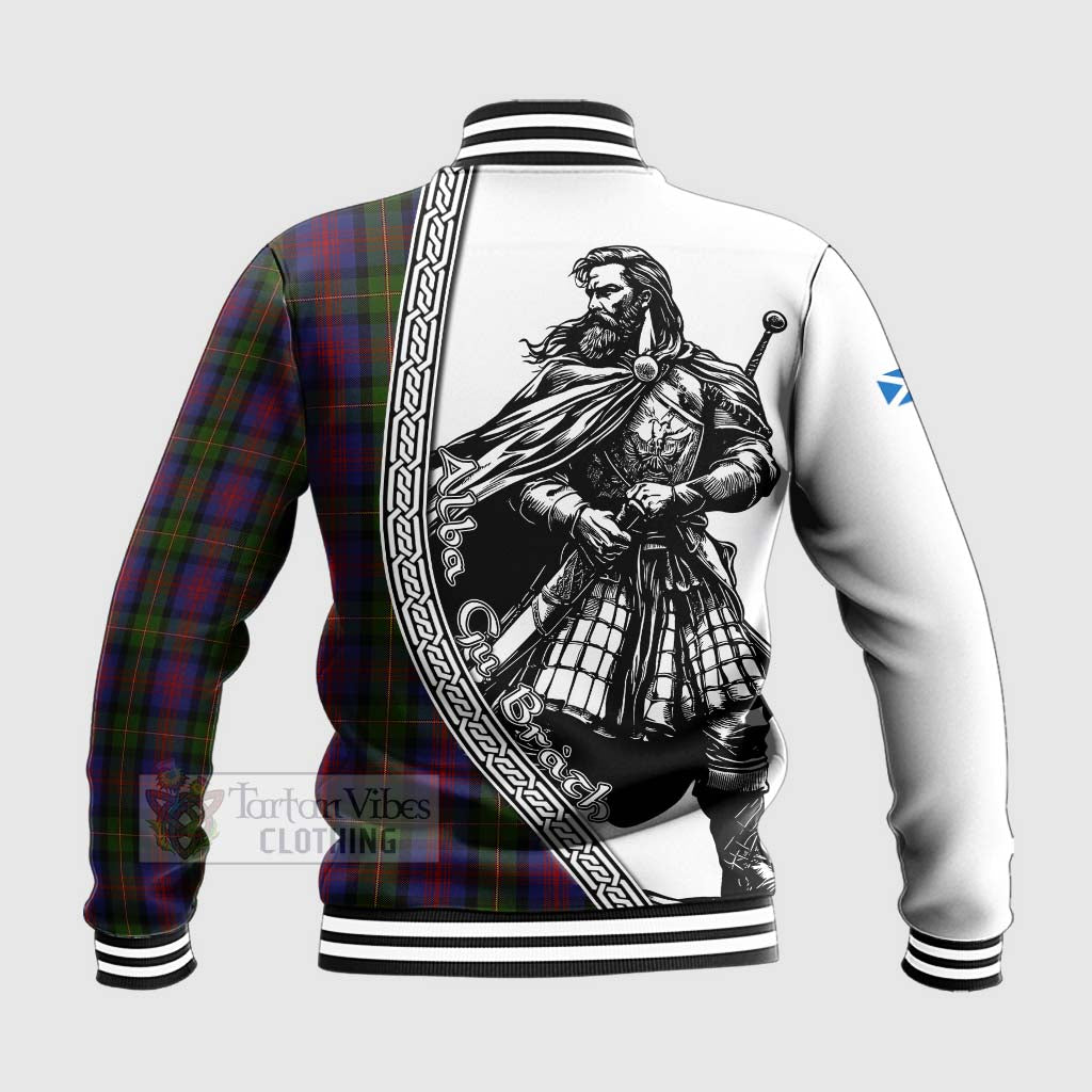 Tartan Vibes Clothing MacLennan (McLennan) Tartan Clan Crest Baseball Jacket with Highlander Warrior Celtic Style