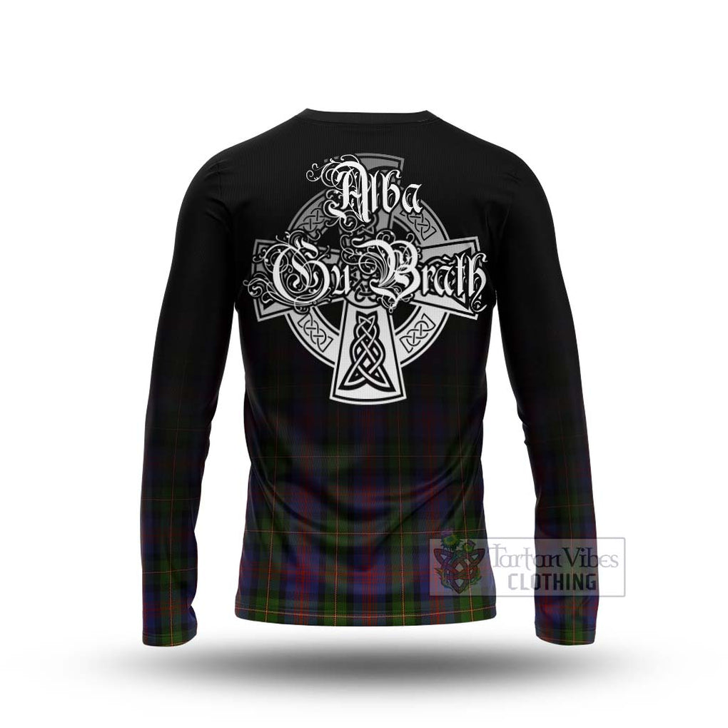 Tartan Vibes Clothing MacLennan (McLennan) Tartan Long Sleeve T-Shirt Featuring Alba Gu Brath Family Crest Celtic Inspired