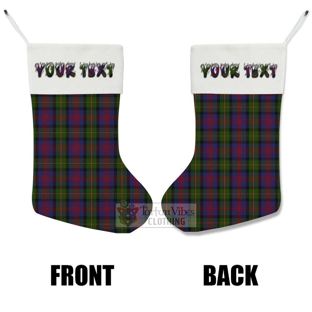 Tartan Vibes Clothing MacLennan (McLennan) Tartan Christmas Stocking with Personalized Text