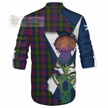 MacLennan (McLennan) Tartan Family Crest Ghillie Kilt Shirt Scottish Thistle Celtic Inspired - Tartan Vibes Clothing
