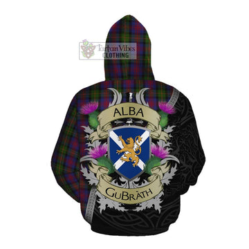 MacLennan (McLennan) Tartan Family Crest Cotton Hoodie Lion Rampant Royal Thistle Shield Celtic Inspired Pullover Hoodie - Tartan Vibes Clothing