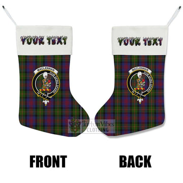 MacLennan (McLennan) Tartan Family Crest Christmas Stocking with Personalized Text