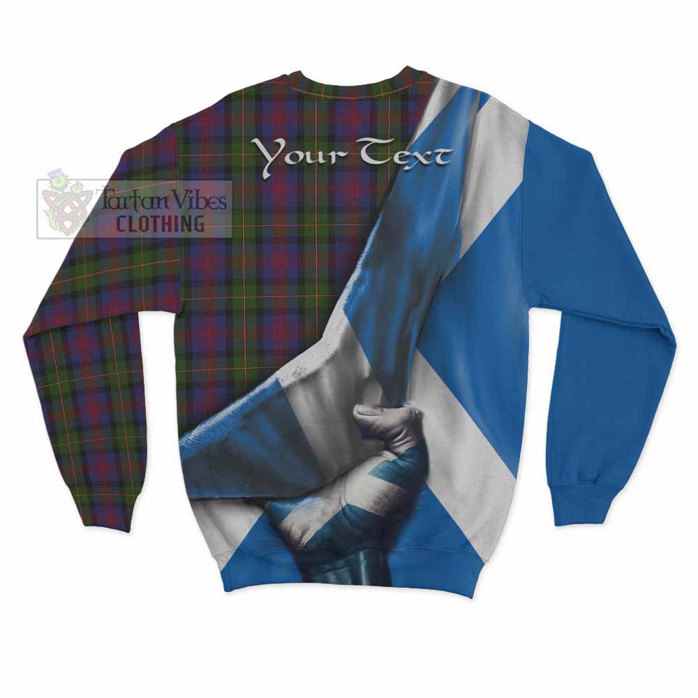 Tartan Vibes Clothing MacLennan (McLennan) Tartan Sweatshirt with Family Crest Scotland Patriotic Style