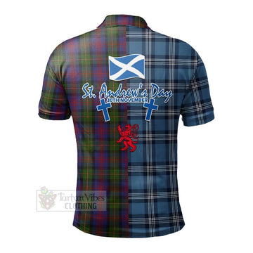 MacLennan (McLennan) Tartan Polo Shirt Happy St. Andrew's Day Half Tartan Style