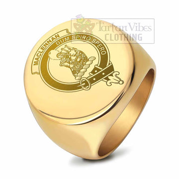 MacLennan (McLennan) Clan Crest Engraved Ring