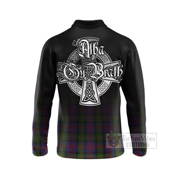 MacLennan (McLennan) Tartan Long Sleeve Polo Shirt Featuring Alba Gu Brath Family Crest Celtic Inspired