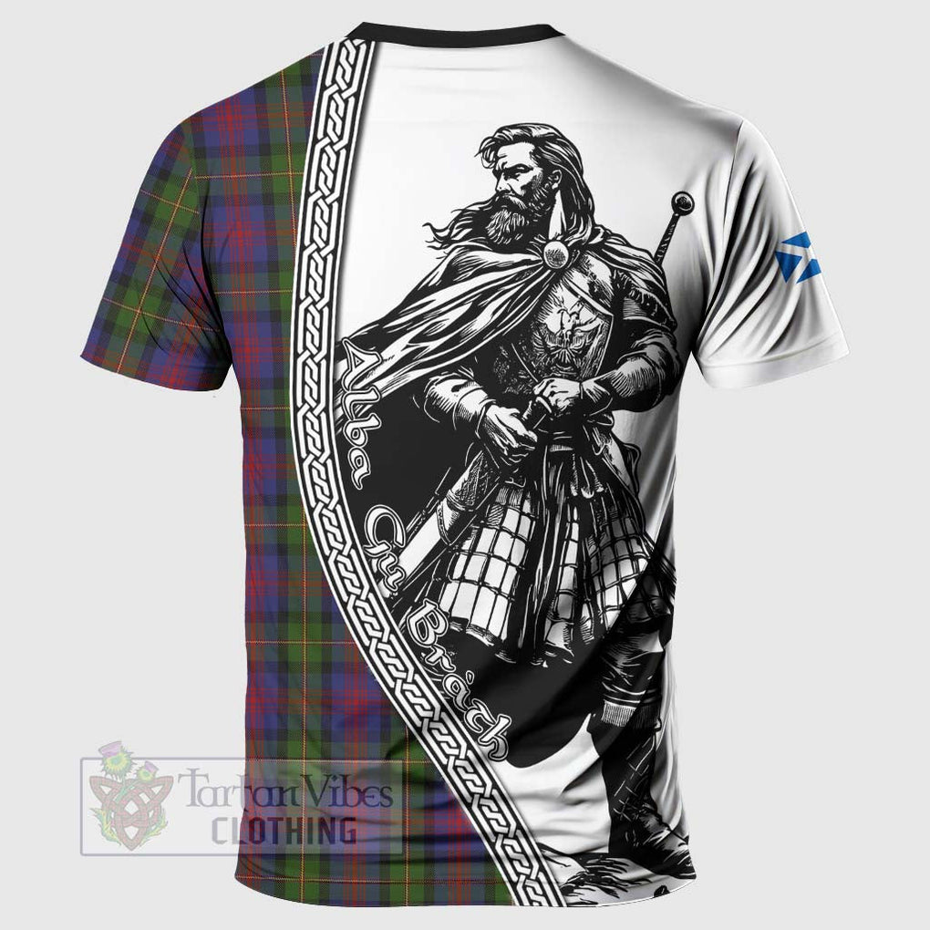 Tartan Vibes Clothing MacLennan (McLennan) Tartan Clan Crest T-Shirt with Highlander Warrior Celtic Style