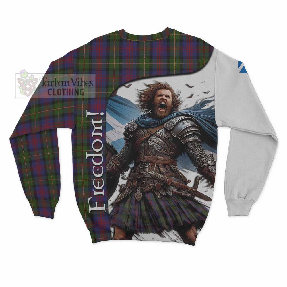 Tartan Vibes Clothing MacLennan (McLennan) Crest Tartan Sweatshirt Inspired by the Freedom of Scottish Warrior