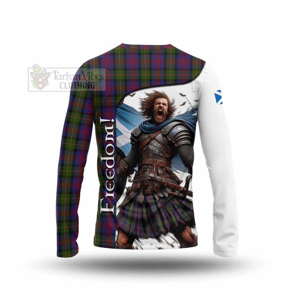 Tartan Vibes Clothing MacLennan (McLennan) Crest Tartan Long Sleeve T-Shirt Inspired by the Freedom of Scottish Warrior