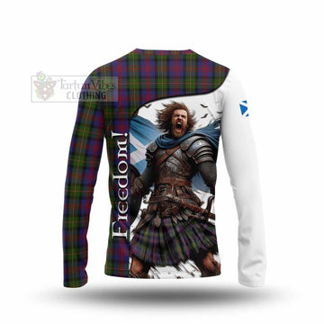 MacLennan (McLennan) Crest Tartan Long Sleeve T-Shirt Inspired by the Freedom of Scottish Warrior