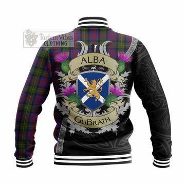 MacLennan (McLennan) Tartan Family Crest Baseball Jacket Lion Rampant Royal Thistle Shield Celtic Inspired - Tartan Vibes Clothing