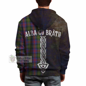 MacLennan (McLennan) Tartan Family Crest Hoodie Alba Gu Brath Be Brave Lion Ancient Style - Tartan Vibes Clothing