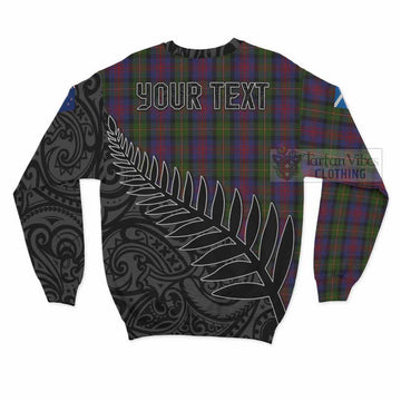 MacLennan (McLennan) Crest Tartan Sweatshirt with New Zealand Silver Fern Half Style