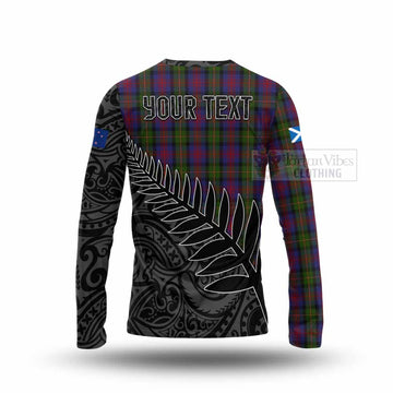 MacLennan (McLennan) Crest Tartan Long Sleeve T-Shirt with New Zealand Silver Fern Half Style