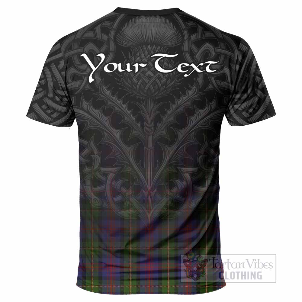 Tartan Vibes Clothing MacLennan (McLennan) Tartan T-Shirt with Family Crest Celtic Thistle Vibes