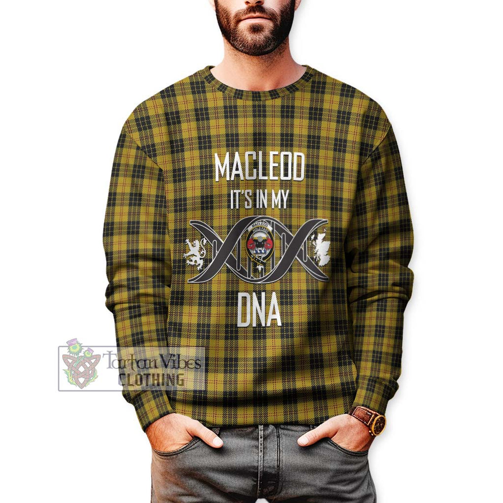 MacLeod Tartan Sweatshirt with Family Crest DNA In Me Style Unisex - Tartanvibesclothing Shop