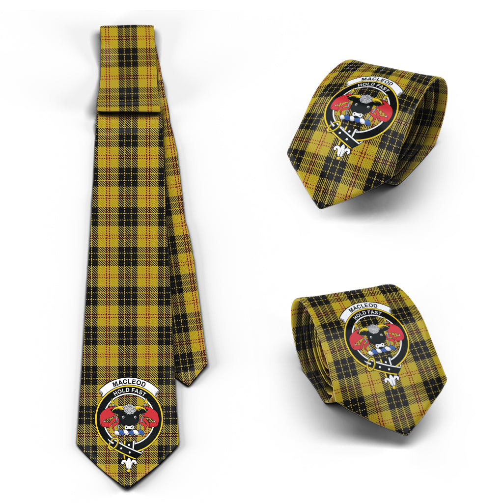 MacLeod Tartan Classic Necktie with Family Crest Necktie One Size - Tartan Vibes Clothing