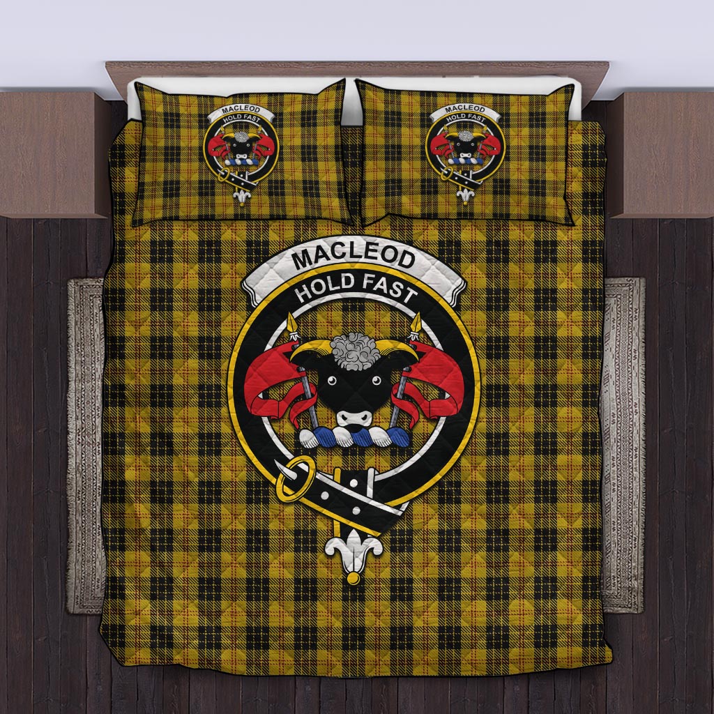 MacLeod Tartan Quilt Bed Set with Family Crest Twin - Tartan Vibes Clothing