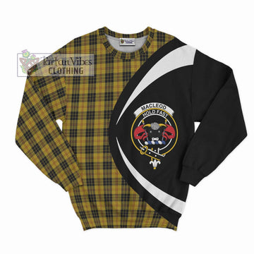 MacLeod Tartan Sweatshirt with Family Crest Circle Style