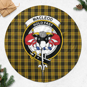 MacLeod Tartan Christmas Tree Skirt with Family Crest