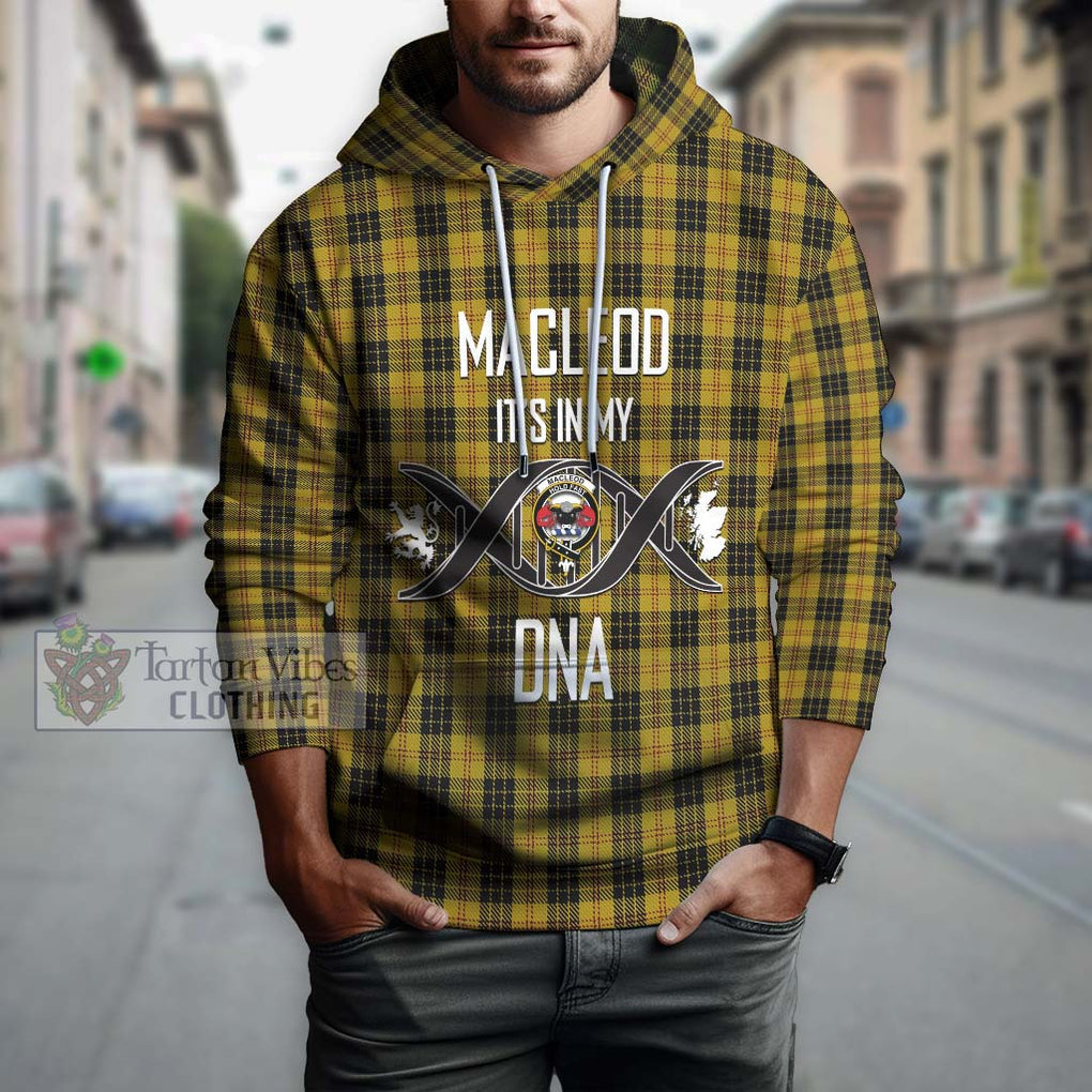 MacLeod Tartan Hoodie with Family Crest DNA In Me Style Pullover Hoodie - Tartanvibesclothing Shop