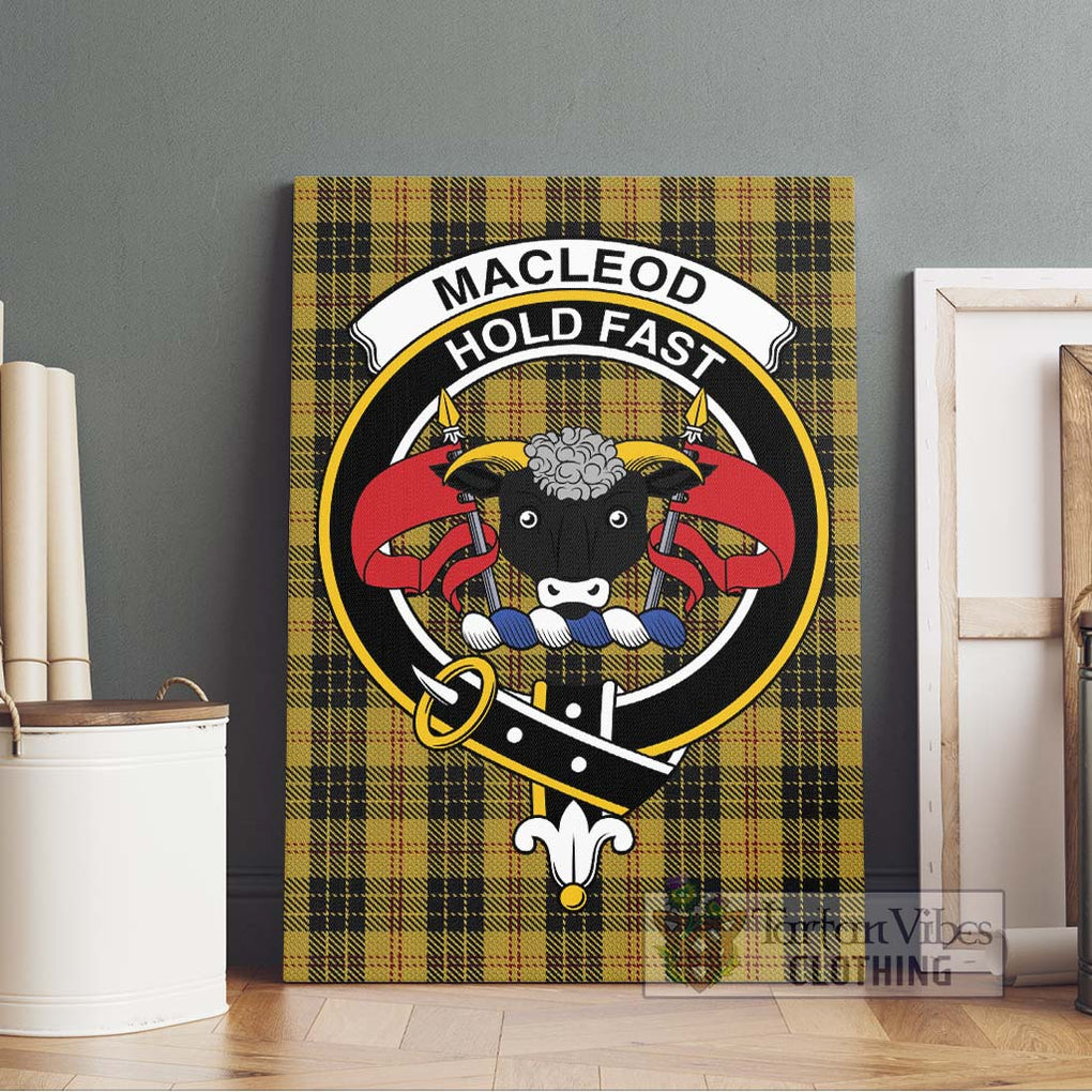 MacLeod Tartan Canvas Print Wall Art with Family Crest Without Frame - Tartan Vibes Clothing