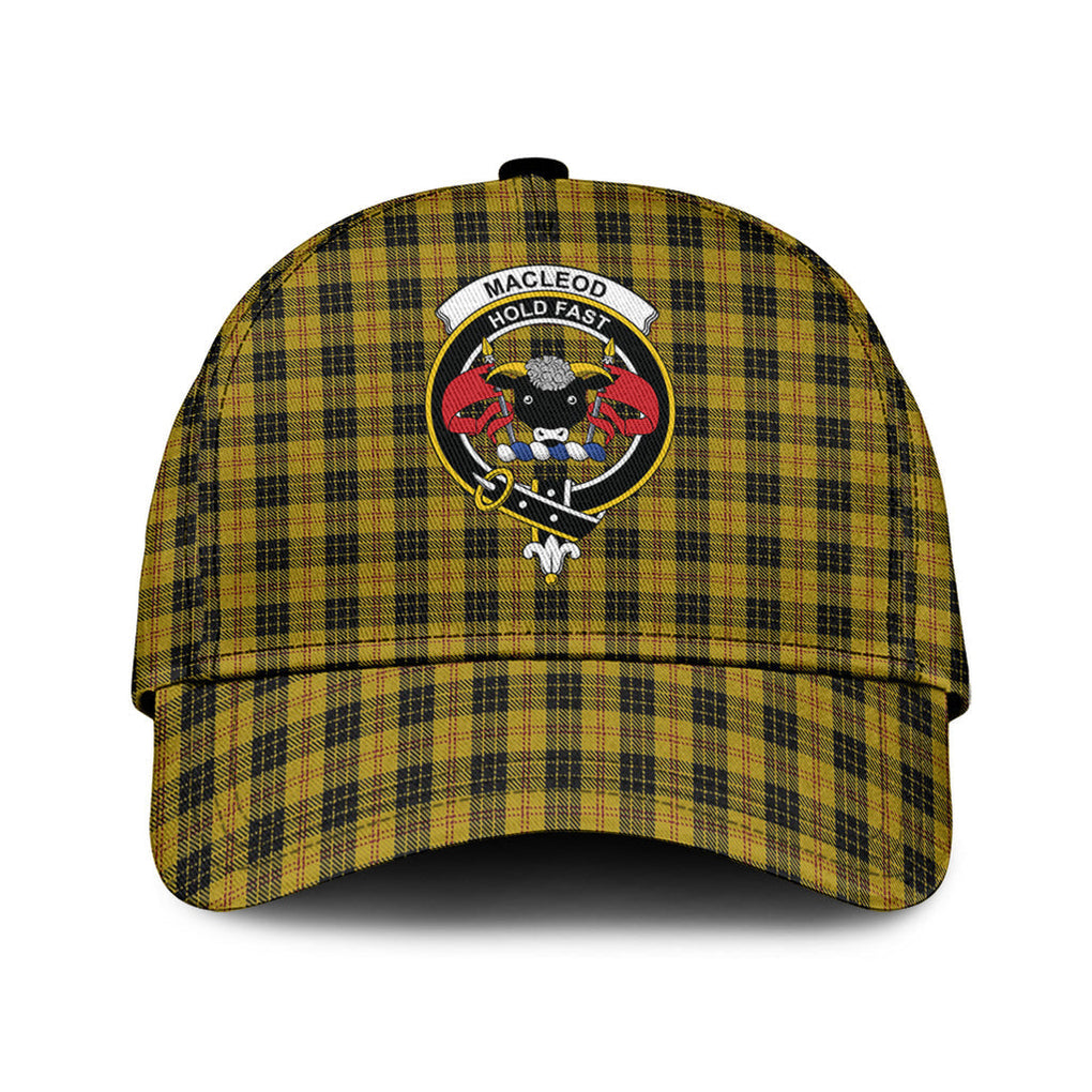 MacLeod Tartan Classic Cap with Family Crest Classic Cap Universal Fit - Tartan Vibes Clothing