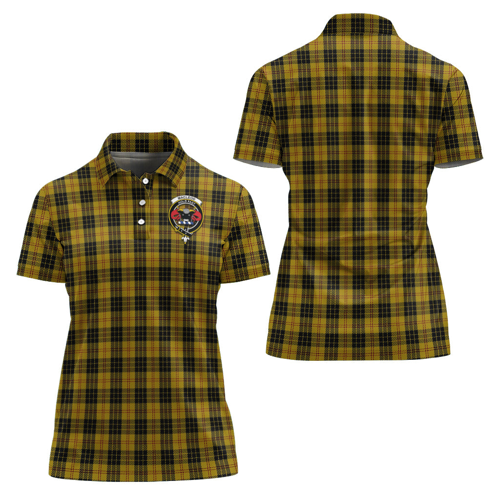 MacLeod Tartan Polo Shirt with Family Crest For Women Women - Tartan Vibes Clothing